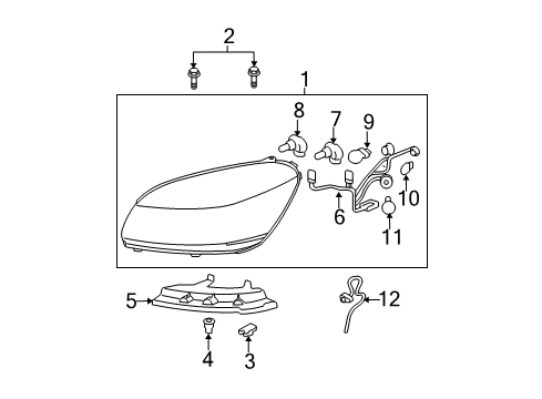 2010 Buick Lucerne Headlamps, Electrical Diagram