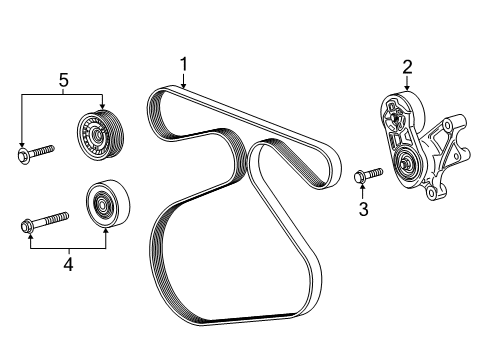 2021 GMC Sierra 1500 Belts & Pulleys, Maintenance Diagram 1 - Thumbnail