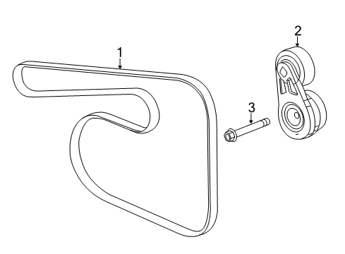 2019 Buick Regal TourX Belts & Pulleys Diagram