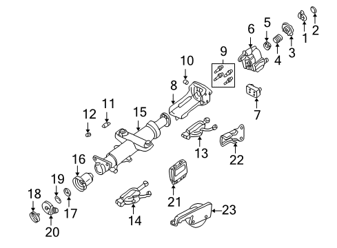 1999 Cadillac Seville Jacket Asm,Steering Column Diagram for 26052056