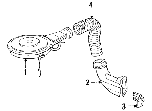 1986 Oldsmobile Cutlass Ciera Air Intake Diagram 3 - Thumbnail