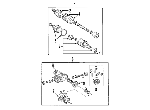 2007 Cadillac STS Rear Axle Shafts & Joints, Differential, Drive Axles, Propeller Shaft Diagram