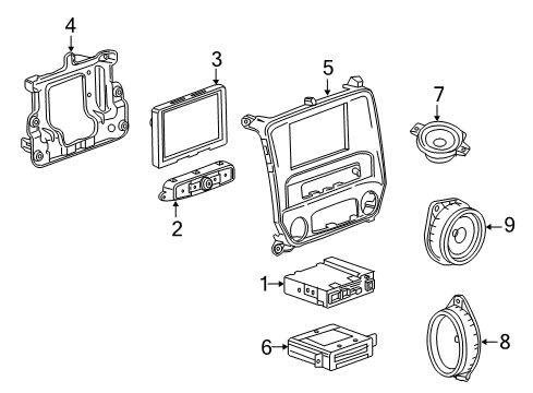 2018 GMC Sierra 1500 Navigation System Diagram