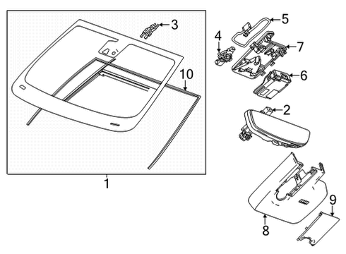 2023 Buick Encore GX Bracket, M/Func Rly Mdl Diagram for 42483721