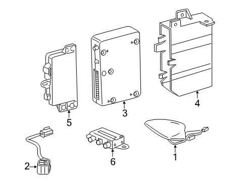 2020 Buick Regal TourX Bracket, Comn Interface Mdl Diagram for 39090566