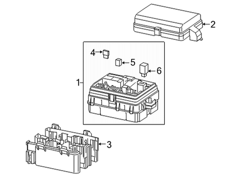 2021 Cadillac Escalade ESV Cover Assembly, Eng Wrg Harn J/Blk Diagram for 84959394