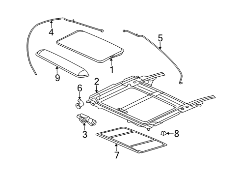 2006 Saturn Ion Sunroof Diagram 3 - Thumbnail