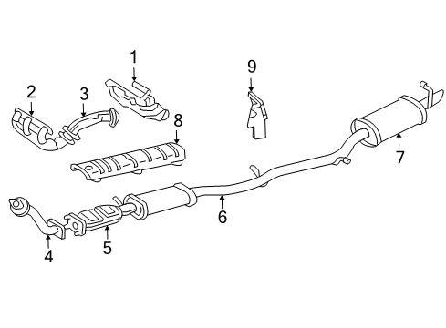 1998 Buick Park Avenue Exhaust Components Diagram 2 - Thumbnail