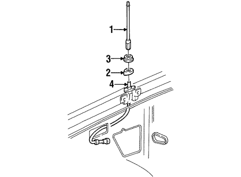 1994 GMC Yukon Antenna & Radio Diagram