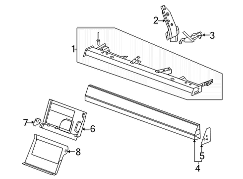 2020 Chevy Corvette Rear Body Diagram 2 - Thumbnail