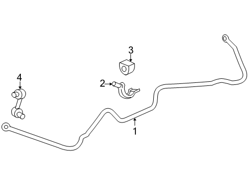 2005 Cadillac CTS Rear Suspension, Control Arm Diagram 1 - Thumbnail