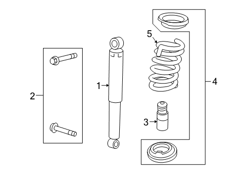 2012 Chevy Equinox Shocks & Components - Rear Diagram