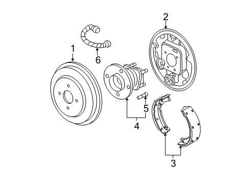 2011 Chevy HHR Rear Brakes Diagram