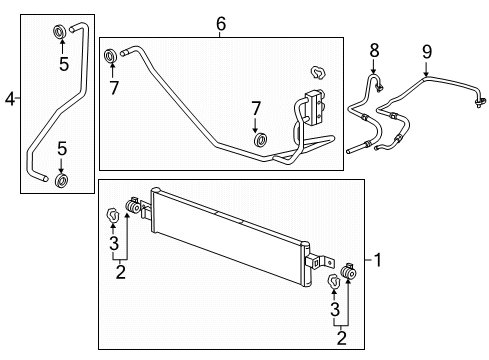 2018 GMC Acadia Trans Oil Cooler Diagram 1 - Thumbnail