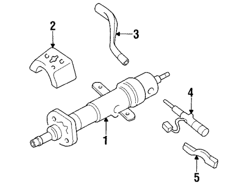 1996 Chevy Monte Carlo Steering Column, Steering Wheel Diagram 1 - Thumbnail