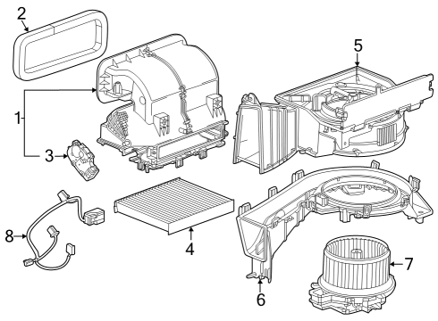 2023 Chevy Colorado Automatic Temperature Controls Diagram 1 - Thumbnail