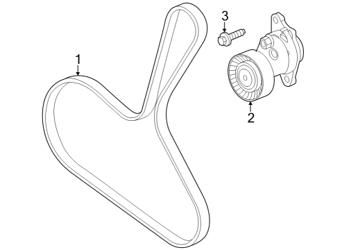 2024 Chevy Trax Belts & Pulleys Diagram