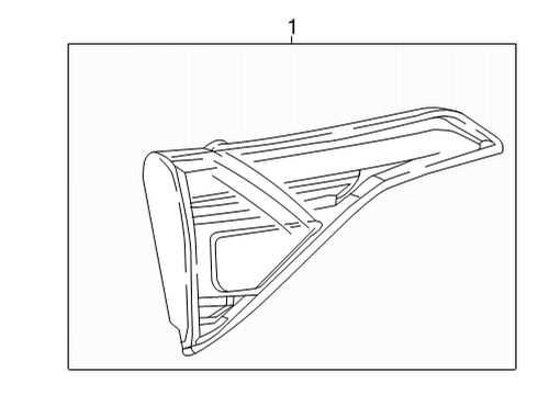 2023 GMC Acadia Combination Lamps Diagram