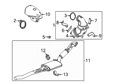 2022 Chevy Trailblazer Exhaust Components Diagram