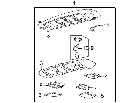 1997 Chevy C3500 Overhead Console Diagram