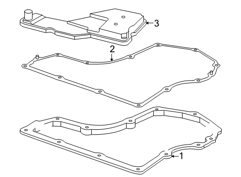 2007 Saturn Vue Filter Asm,Automatic Transmission Fluid Diagram for 12589901