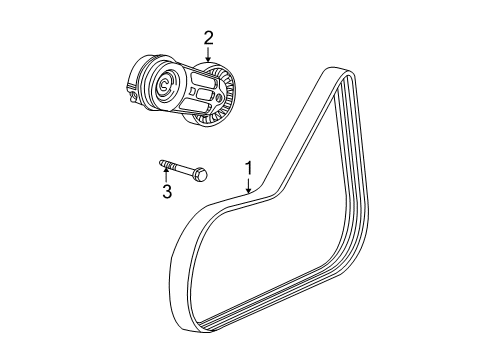 2000 Saturn LS Belts & Pulleys, Cooling Diagram