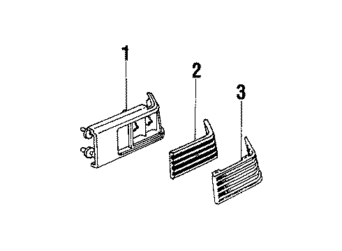 1990 Pontiac 6000 Tail Lamps Diagram 1 - Thumbnail