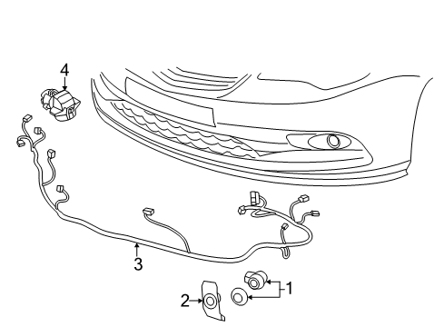 2019 Buick Cascada Parking Aid Diagram 2 - Thumbnail