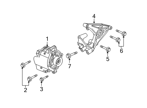 2008 Cadillac STS Alternator Diagram 2 - Thumbnail