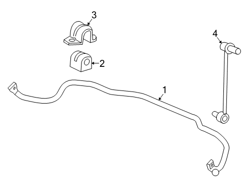 2005 Saturn Relay Front Suspension, Control Arm, Stabilizer Bar Diagram 3 - Thumbnail