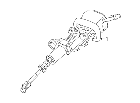 2007 Buick LaCrosse Column Assembly, Steering *Gray Y Diagram for 15918260