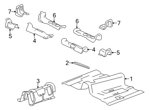 2011 Cadillac CTS Floor Diagram 1 - Thumbnail