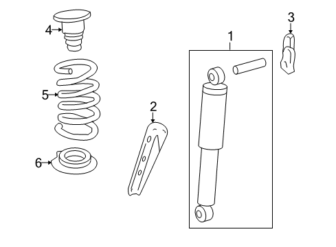 2013 Buick Enclave Shocks & Components - Rear Diagram 1 - Thumbnail