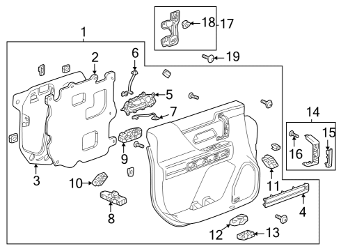 2022 GMC Hummer EV Pickup Front Door - Electrical Diagram 2 - Thumbnail