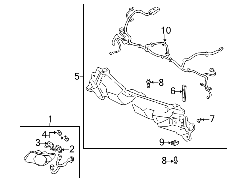 2004 Pontiac Aztek Headlamps, Electrical Diagram