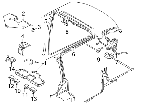 2000 Chevy Venture Front Side Door Emblem (Warner Bros Emblem W/Bunny On Side) Diagram for 10328757