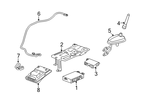 2012 Chevy Captiva Sport Communication System Components Diagram