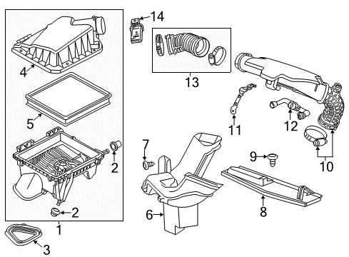 2016 Chevy Impala Filters Diagram 3 - Thumbnail