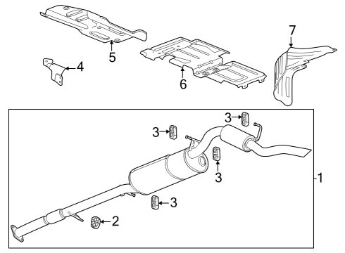 2023 Chevy Colorado Exhaust Components Diagram