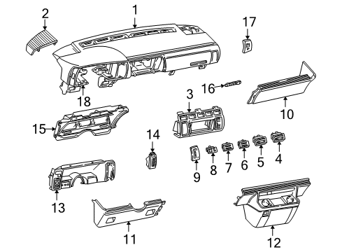 1990 GMC Safari Auxiliary Heater & A/C Diagram 3 - Thumbnail