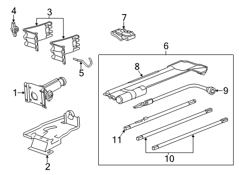 2016 Chevy Silverado 1500 Jack & Components Diagram 2 - Thumbnail