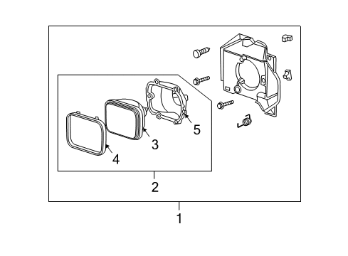 2005 GMC Canyon Headlamps, Electrical Diagram 2 - Thumbnail