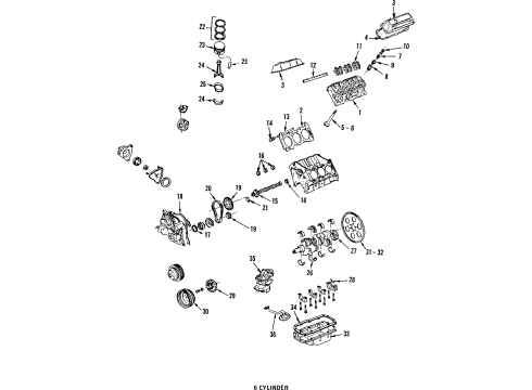 1985 Buick Riviera Arm, Valve Rocker Arm Light Diagram for 1241851