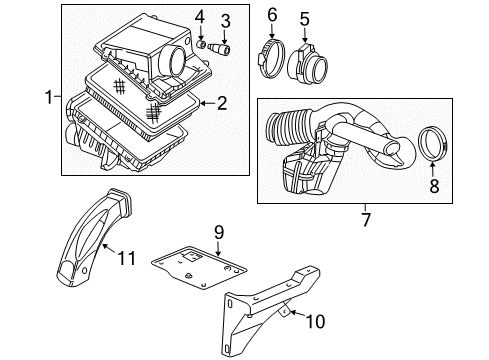 2007 Chevy Silverado 1500 Classic Air Intake Diagram 3 - Thumbnail