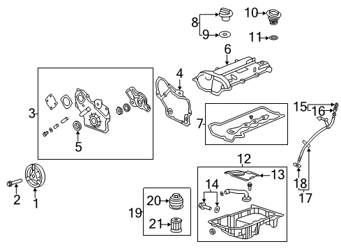 2011 Buick LaCrosse Engine Parts, Mounts, Cylinder Head & Valves, Camshaft & Timing, Oil Pan, Oil Pump, Crankshaft & Bearings, Pistons, Rings & Bearings, Variable Valve Timing Diagram