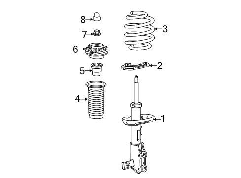 2019 GMC Terrain Struts & Components - Front Diagram