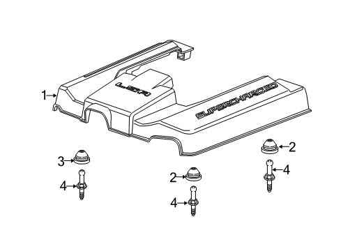 2012 Chevy Camaro Engine Appearance Cover Diagram 2 - Thumbnail