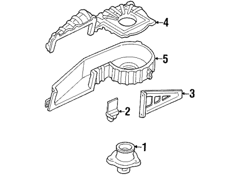 1999 Oldsmobile Cutlass Blower Motor & Fan, Air Condition Diagram