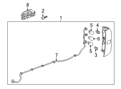 2019 Chevy Silverado 1500 Bulbs Diagram 5 - Thumbnail