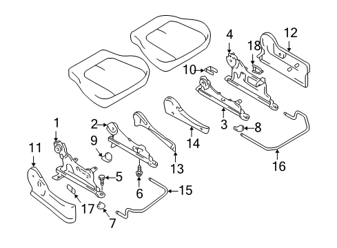 2001 Chevy Tracker Bolt,M8X1.25X12 (On Esn) Diagram for 91177715